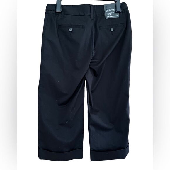 NEW with tags Banana Republic black Contoured Fit crop pants, size 2 - Picture 2 of 7